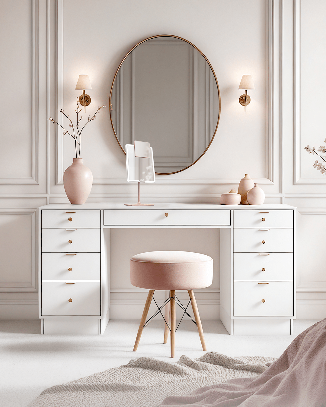 The Best Lighting Setup for Your Airbnb Vanity Table - LUNA London