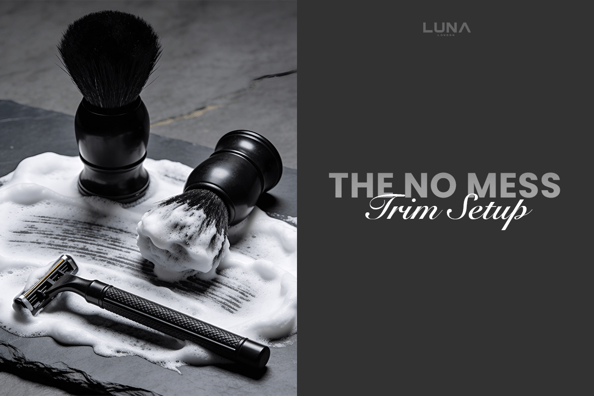 Beard Mirror: The No-Mess Trim Setup for Men (Bathroom to Bedroom) - LUNA London