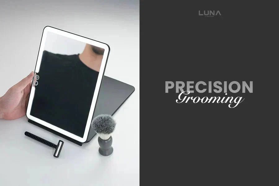 Best LED Mirror for Men's Grooming: What Experts Recommend for Shaving, Beard Lines and Eyebrows - LUNA London